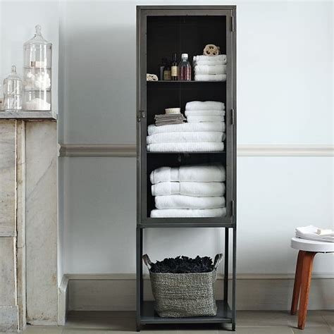 Tall Bathroom Cabinets Metal At Keith Schott Blog