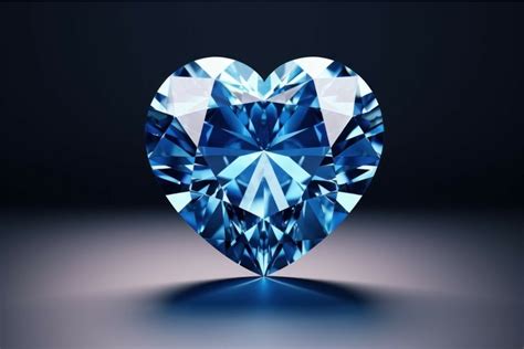 Flawless New heart shaped diamond. Generate Ai