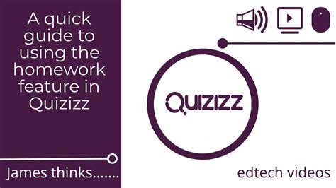 A Quick Guide To Using The Homework Feature In Quizizz Youtube