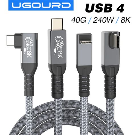 Thunderbolt Usb Cabo De Transfer Ncia De Dados Ngulo De Graus