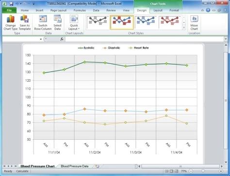 Blood pressure chart excel - registryret