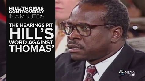 Clarence Thomas And Anita Hill Controversy In A Minute Youtube