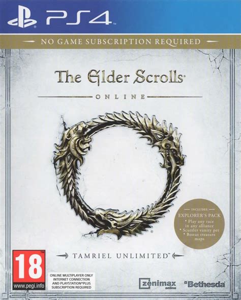 Купить The Elder Scrolls Online Tamriel Unlimited для PS4 б у в