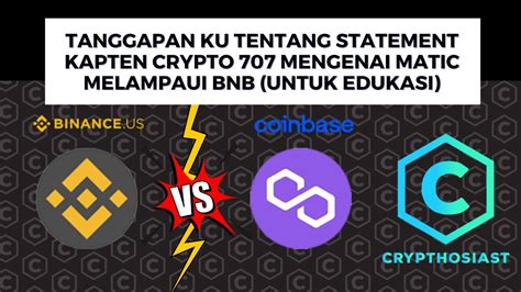 TANGGAPAN KU TENTANG STATEMENT KAPTEN CRYPTO 707 MENGENAI MATIC