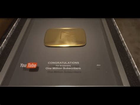 Youtube Million Subscribers Plaque For Sale How Many