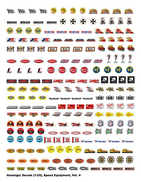 Printable Scale Model Decals