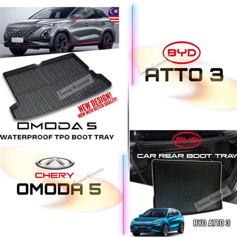 Ready Stock Chery Omoda Byd Atto Boot Mat Rear Trunk Mat Back Trunk