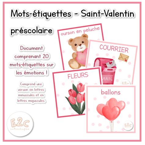 Mots Tiquettes De La Saint Valentin