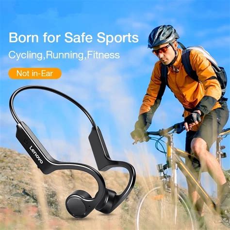 Lenovo X Bone Conduction Bluetooth Headphones Ipx Waterproof