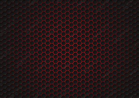 Red Hexagon Pattern Wallpaper