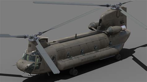 Twin-engined Heavy-lift Helicopter 3D Model $115 - .max .obj .unknown ...