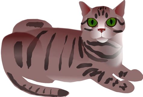 Tabby Cat Clip Art at Clker.com - vector clip art online, royalty free ...