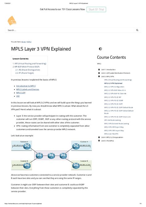 Mpls Layer 3 Vpn Explained Pdfcoffeecom