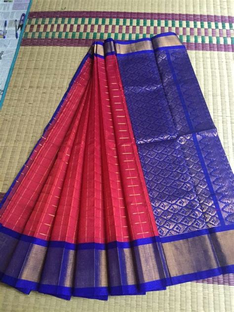 Kuppadam Silk Cotton Half Fine Zari Gold Kuppadam Pattu Sarees 6 3 M