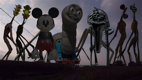 Team Traffic Light Head Vs Nightmare Catnap Vs Cursed Thomas Vs Mickey