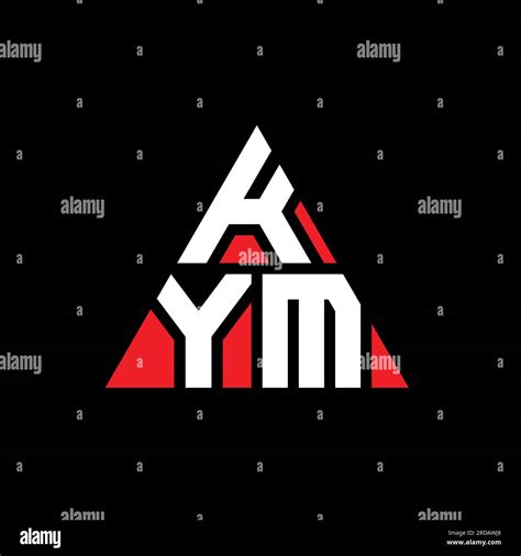 Kym Triangle Letter Logo Design With Triangle Shape Kym Triangle Logo