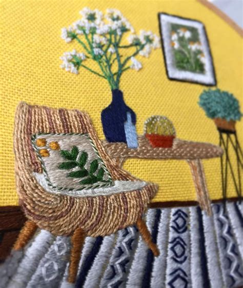 Exquisite Embroideries Capture The Tiny Details That Make Interior