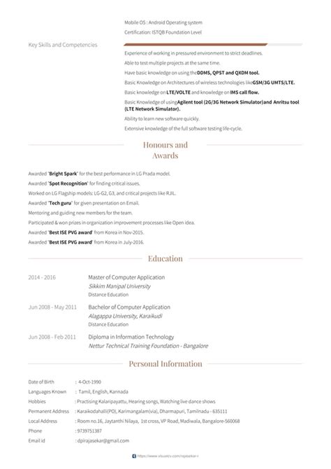 Rajasekar R Resume Mobile Testing Pdf