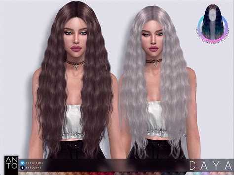 Anto Daya Hairstyle Sims Hair Sims 4 Sims 4 Black Hair