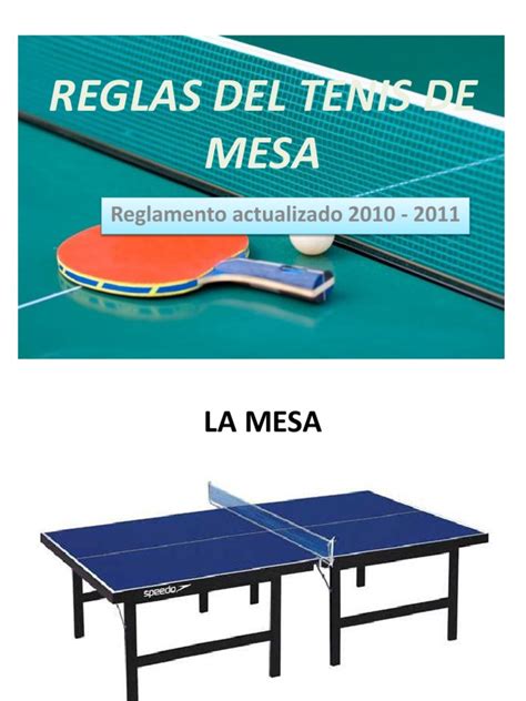 Reglas Del Tenis de Mesa | Tenis de mesa | Árbitro