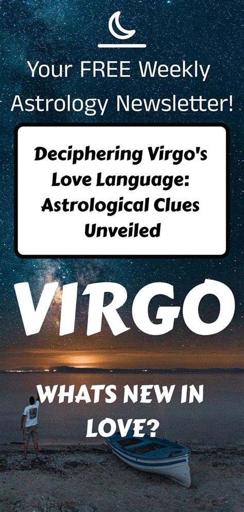 Deciphering Virgo's Love Language: Astrological Clues Unveiled | Virgo ...