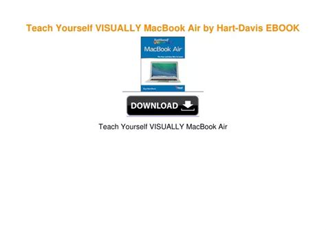 PPT Teach Yourself VISUALLY MacBook Air By Hart Davis EBOOK