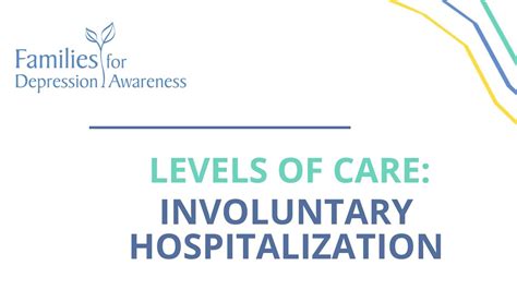 Levels Of Care Involuntary Hospitalization YouTube