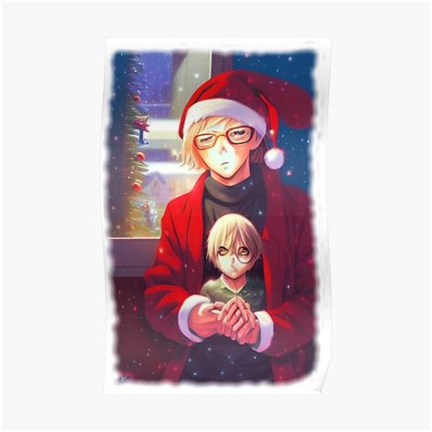 "Anime Boy Christmas" Poster for Sale by entrys | Redbubble