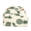 Mochila Feminina Estampada Tropical Abacaxi Bolsa De Escola Casual