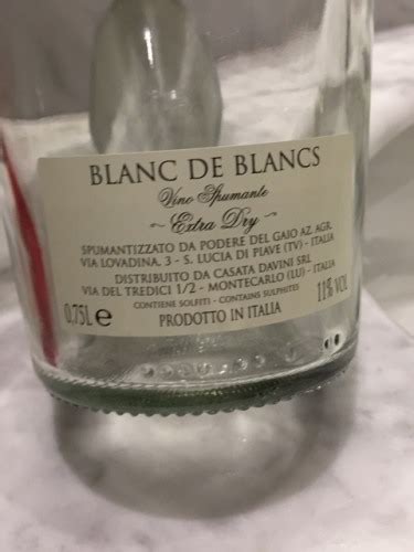 Davini Blanc De Blancs Spumante Extra Dry Vivino US