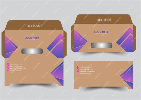 Premium Vector Creative Modern Envelope Template