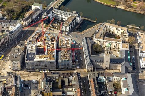 Luftaufnahme M Lheim An Der Ruhr Baustelle Zum Neubau Eines Wohn Und