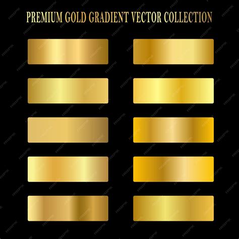 Premium Vector | Premium Gold Gradient Vector Collection