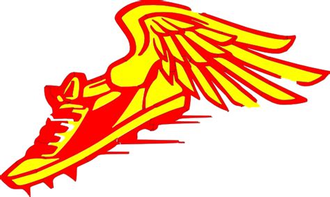 Track Winged Foot Logo Logodix