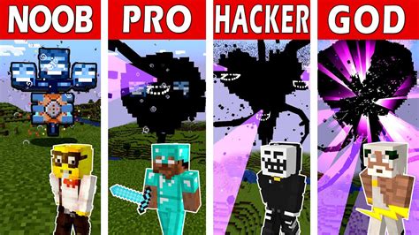 Wither Storm Vs Noob Vs Pro Vs Hacker Vs God In Minecraft Youtube