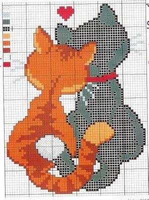 Pin Su Cross Stitch Gatti A Punto Croce Punto Croce Ricamo Punto Croce