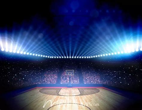 Basketball Lights Wallpaper Wall Mural by Magic Murals