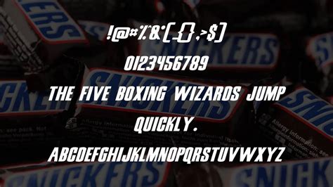 Snickers Font Free Download