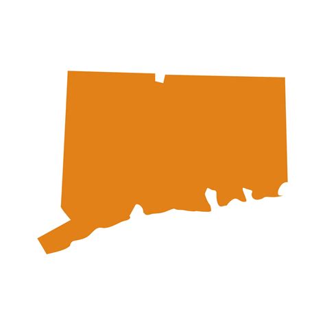 Connecticut map on white background 4143784 Vector Art at Vecteezy