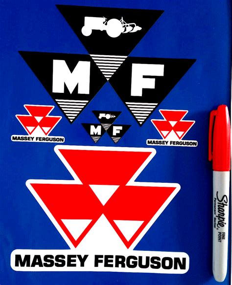 Massey Ferguson Decal Vinyl Stickers X5 Farming Tractor 4x4 Agricultur