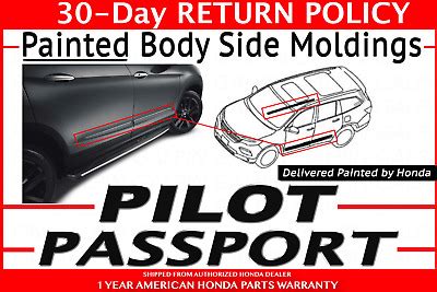 Genuine Honda Pilot Passport Painted Body Side Molding Tg