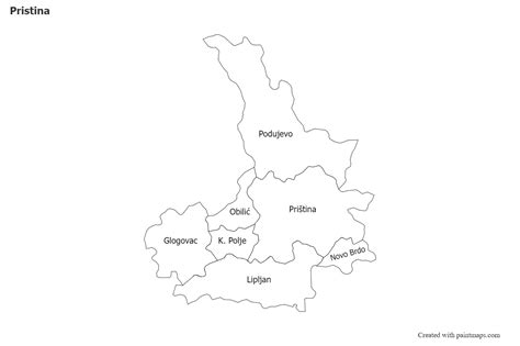 Sample Maps For Pristina