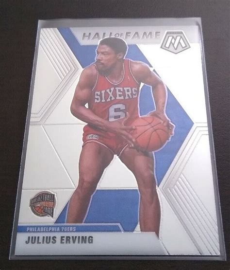 JULIUS ERVING DR J 76ERS 2019 20 PANINI MOSAIC HALL OF FAME INSERT