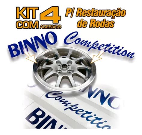 Kit Adesivos Rodas Binno Competition Mercadolivre