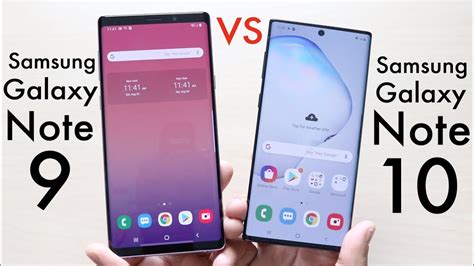 Samsung Galaxy Note 10 Vs Samsung Galaxy Note 9 Comparison Review Youtube