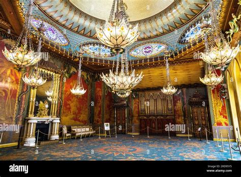 Interior of the Music Room at the Royal Pavilion (Brighton Pavilion), Brighton, England Stock ...