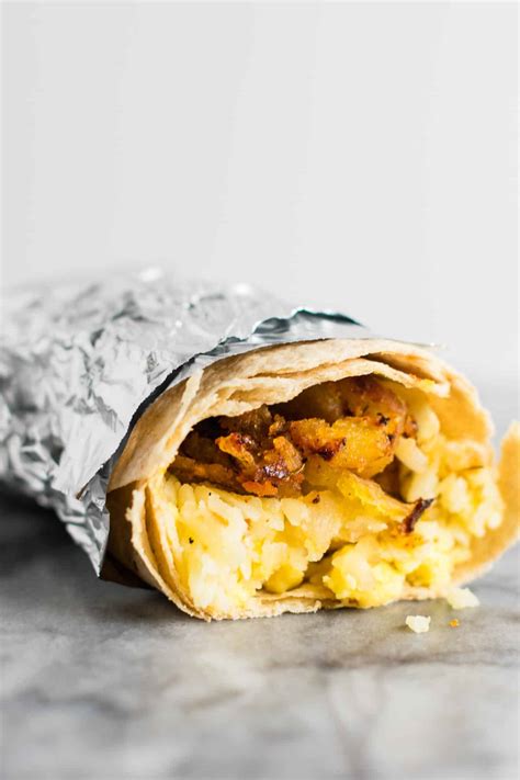 Vegetarian Breakfast Burrito Recipe Build Your Bite