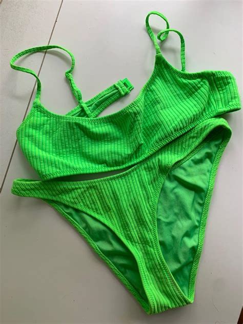 ORIGINAL TRIANGL Bikini Belt Bag Neon Green Women S Fashion