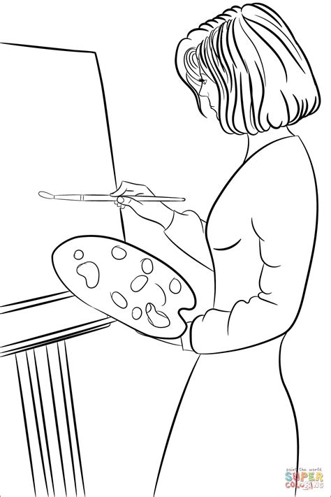 Artists Coloring Pages