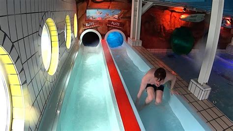 The Great Blits Water Slide With Tuberides At Tikibad Duinrell YouTube